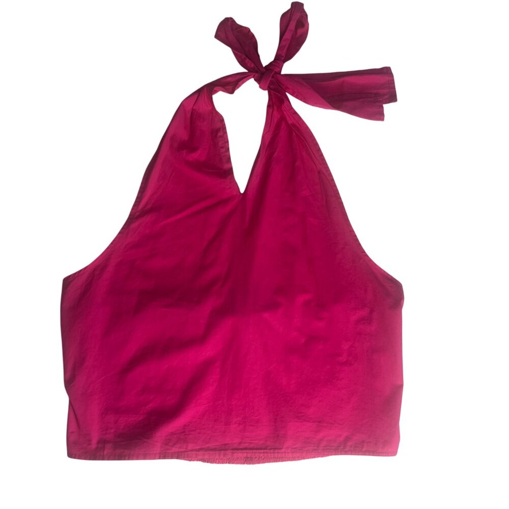 Peyton & Parker Halter Top Tie Back‎ XL Pink New WOT Summer Casual Beachy